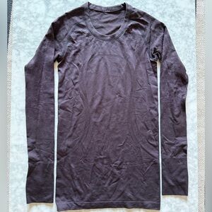 lululemon athletica Swiftly Tech Long-Sleeve Shirt in Dark Purple